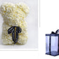 Frendorf | Valentinstag Geschenk Rose Bär Ewige Blume Rose Teddybär PE Schaum Bär 25cm Valentinstag