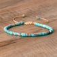 Frendorf | Geflochtenes Armband mit 2,4 mm Naturstein-Rollern – Seraphina