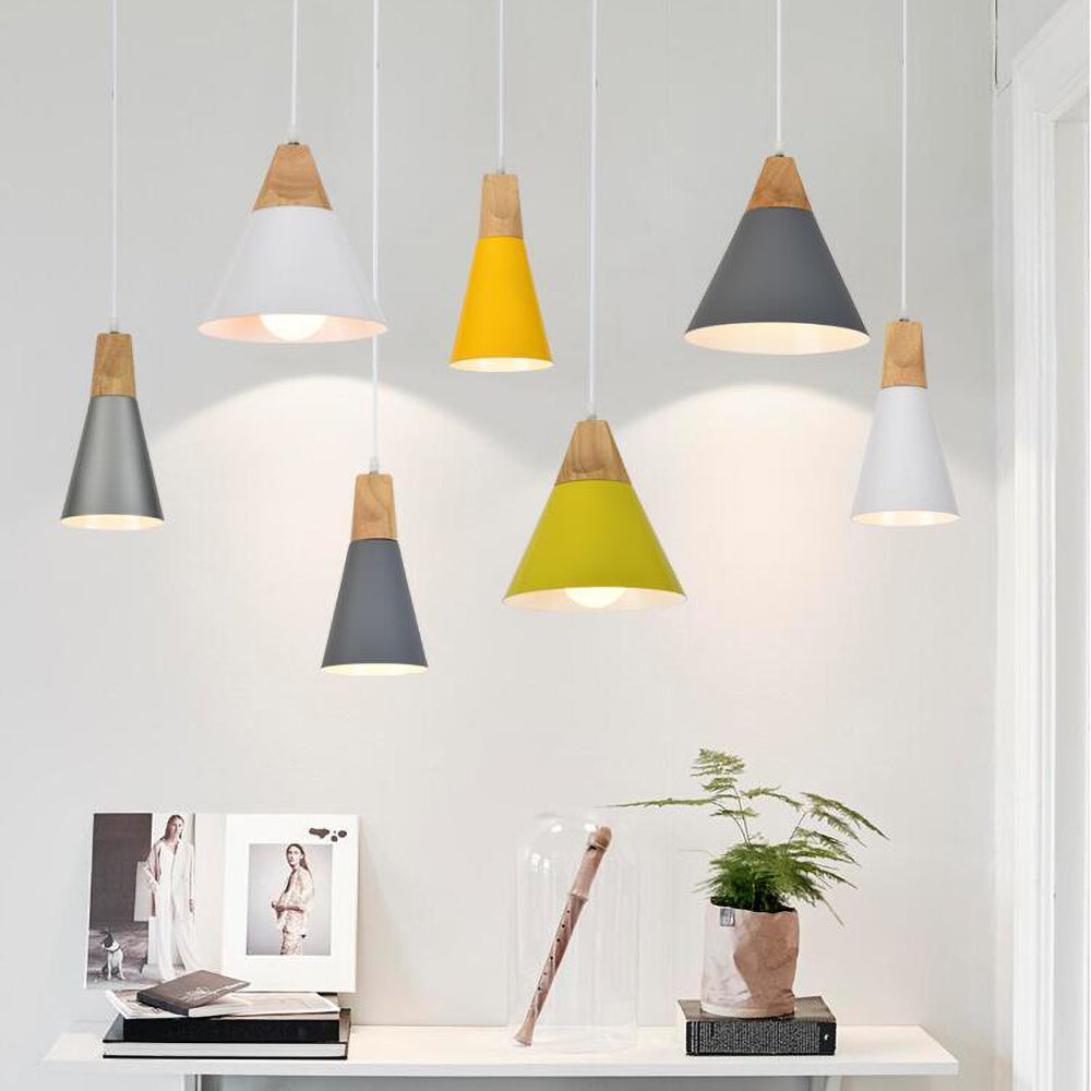 Minimalistische Holz Pendelleuchte | NordicLight