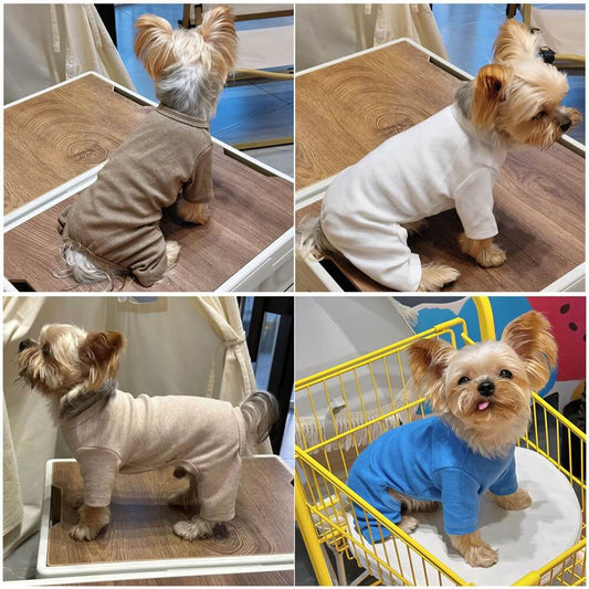 Gemütlicher Hunde-Pyjama - Weiche und kuschelige Ganzkörper-Haustierschlafkleidung