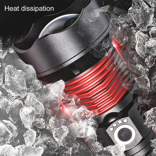 Frendorf | 30000-5000 Lumen Hochleistungs-LED-Taschenlampe, wasserdicht