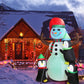 Frendorf | 5,9 Fuß Schneemann und Pinguin Aufblasbare Garten Dekoration mit eingebaute LED Licht Luftgebläse