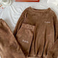 Winter-Pyjama-Set aus weichem Samt