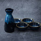 5 Stück Retro Japanisches Sake Set Keramik Krug Schnapsbecher 1 Kanne 4 Tassen Zuhause Bar Sake Weißwein Kanne Kreative Trinkgeschirr Geschenke