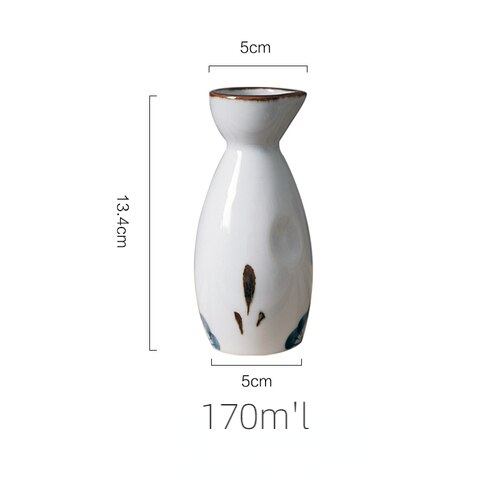 5 Stück Retro Japanisches Sake Set Keramik Krug Schnapsbecher 1 Kanne 4 Tassen Zuhause Bar Sake Weißwein Kanne Kreative Trinkgeschirr Geschenke