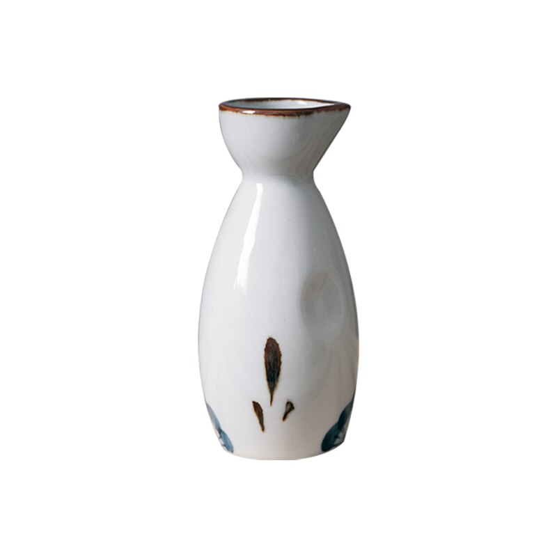5 Stück Retro Japanisches Sake Set Keramik Krug Schnapsbecher 1 Kanne 4 Tassen Zuhause Bar Sake Weißwein Kanne Kreative Trinkgeschirr Geschenke