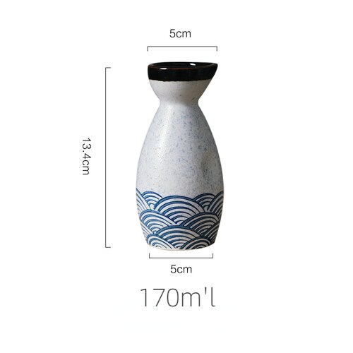 5 Stück Retro Japanisches Sake Set Keramik Krug Schnapsbecher 1 Kanne 4 Tassen Zuhause Bar Sake Weißwein Kanne Kreative Trinkgeschirr Geschenke