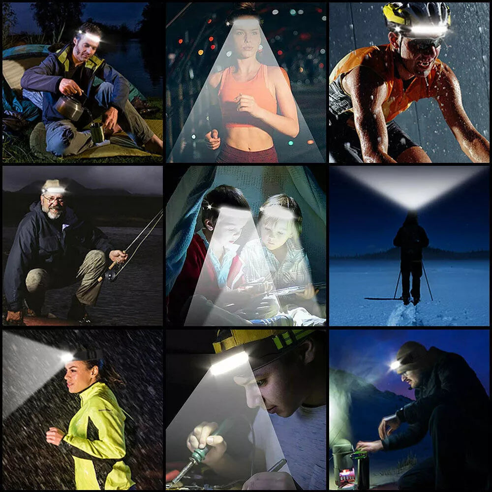 Frendorf | 230° LED Stirnlampe - Empfohlen von Mechanikern, Outdoor-Enthusiasten, Camping und DIY-Projekten