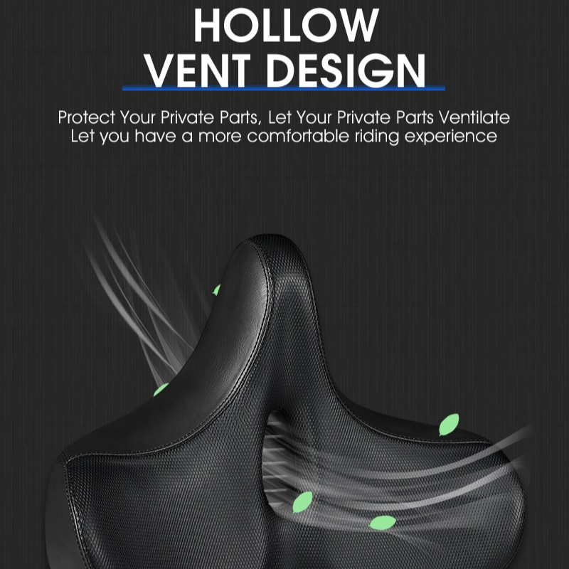 Frendorf | Extra große Fahrradsattel mit komfortablem dickem Schaumstoff und wasserdicht