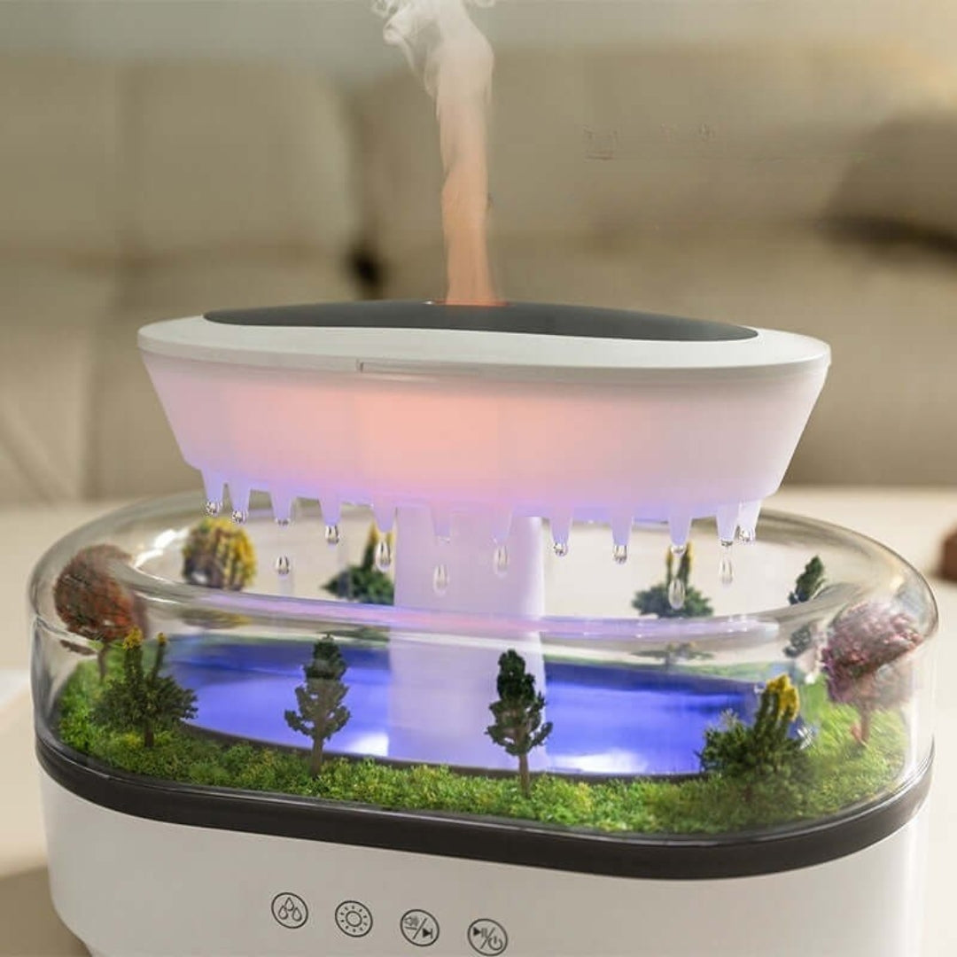 Frendorf | ZenScape Aromatherapie Diffusor – Natürlich Inspiriertes Design mit Sanftem Nebel