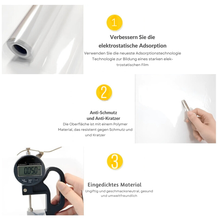 Frendorf | Umweltfreundliche elektrostatisch absorbierende Wandschutzfolie