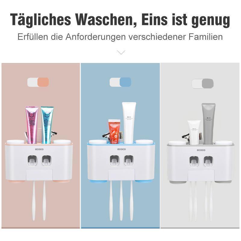 Frendorf | Automatischer Zahnbürstenhalter und Zahnpastaspender Set