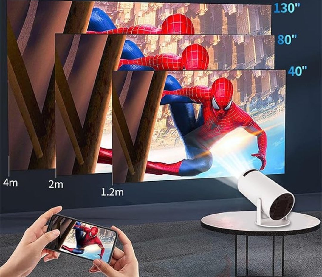 Frendorf | UltraScreen - Intelligenter 4K-Projektor mit nahtlosen Anschlussmöglichkeiten für Filme und Spiele
