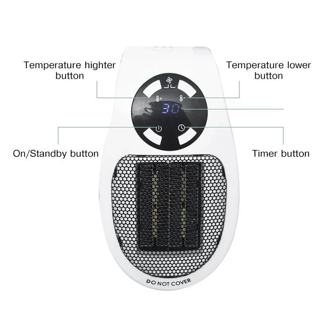 Frendorf | 500W Mini Tragbarer Elektrischer Heizlüfter