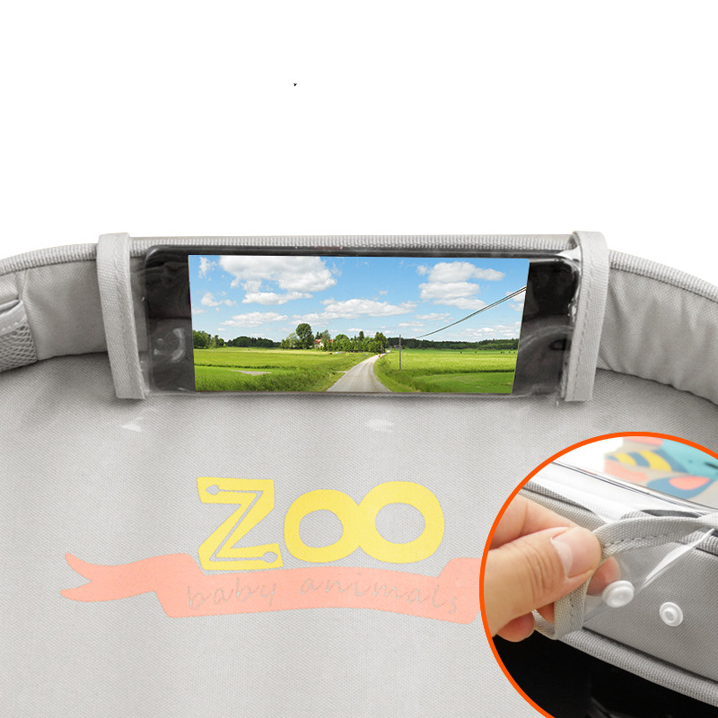 Frendorf | Baby Tisch Tray für Auto – Praktische Aufbewahrung und Telefonhalter