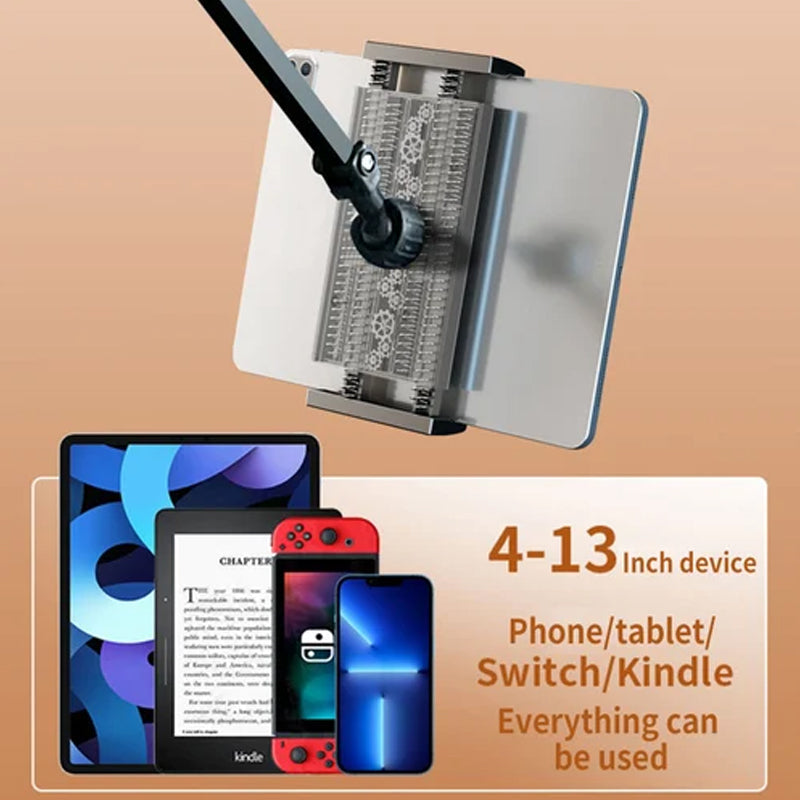 Ausziehbarer, versteckter Telefon-/Tablethalter am Bett