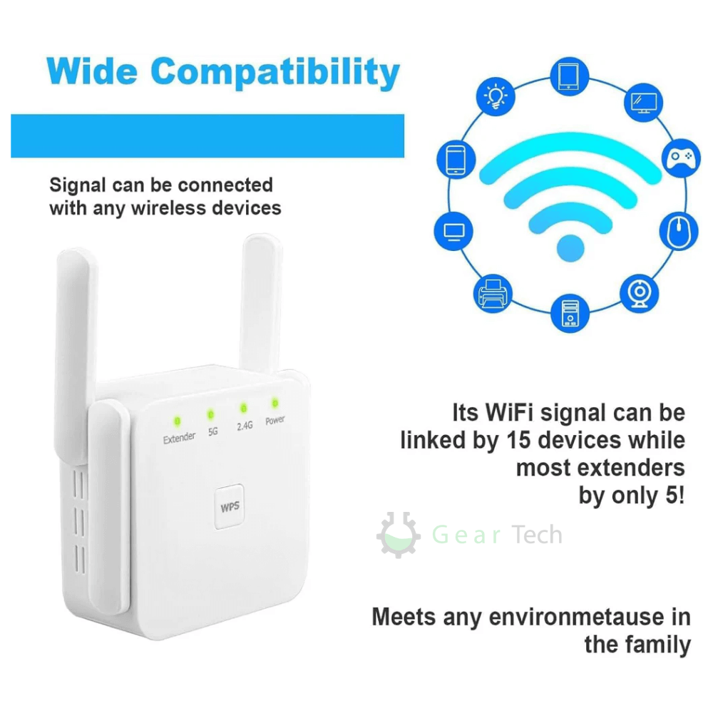 Frendorf | UltraXtend 5G WiFi Booster – Bester WiFi-Extender für schnellere, stärkere Verbindung im Vereinigten Königreich