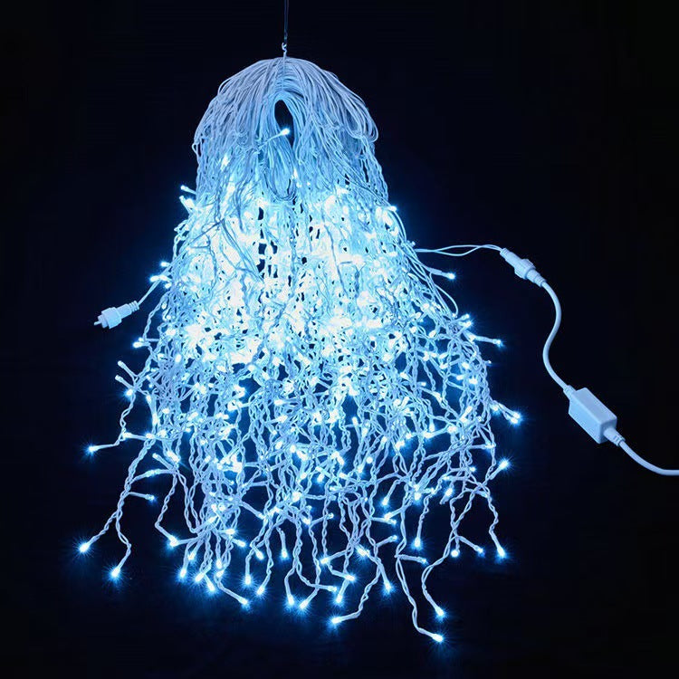 Quntis 50m (164FT) Outdoor Wasserdichte LED Weihnachtsvorhanglichter – 36V Niederspannungs-Festival-Eiszapfenlichter für Event- und Feiertagsdekoration