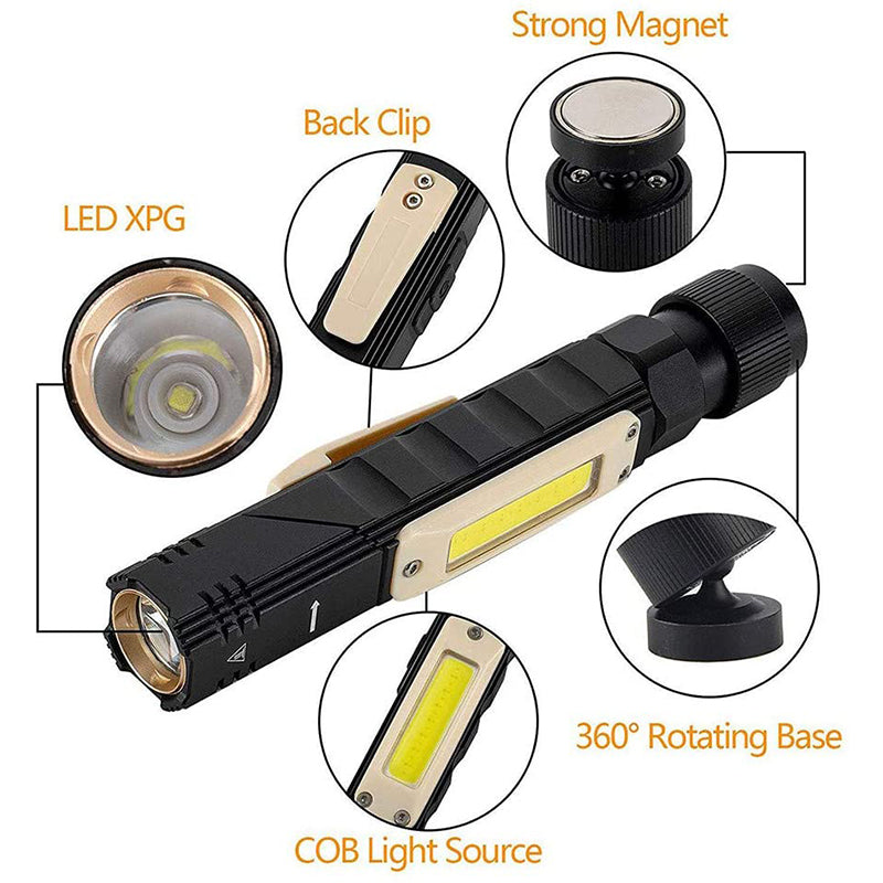Frendorf | Multifunktionale Magnet Anti-Fall Taschenlampe