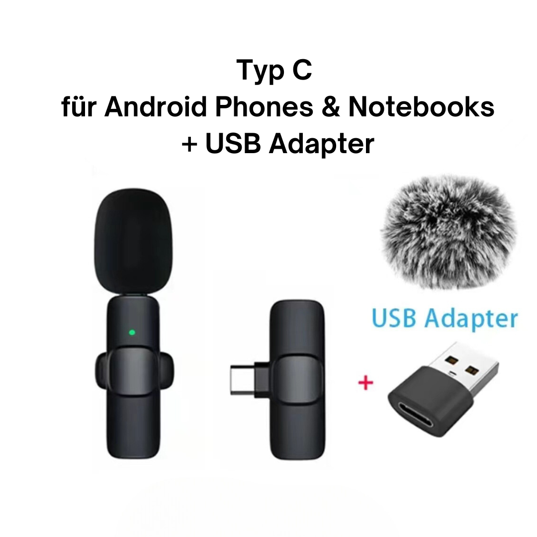Frendorf | Kabelloses mini Ansteckmikro für IOS & Android