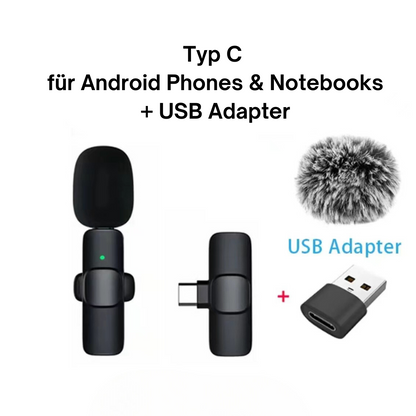 Frendorf | Kabelloses mini Ansteckmikro für IOS & Android