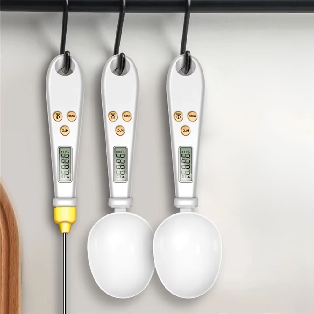 Frendorf | 2-in-1 Digitale Mini Löffelwaage & Lebensmittelthermometer