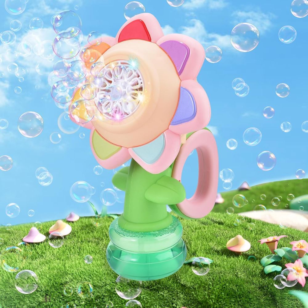 Frendorf | Tanzende Sonnenblume LED Seifenblasenmacher Spielzeug