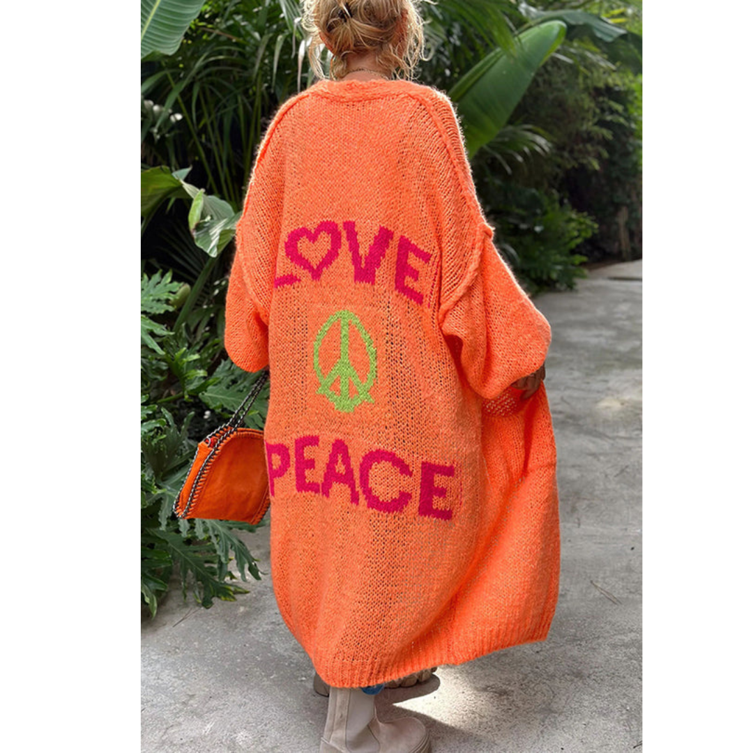 Frendorf | Stylische peace strickjacke