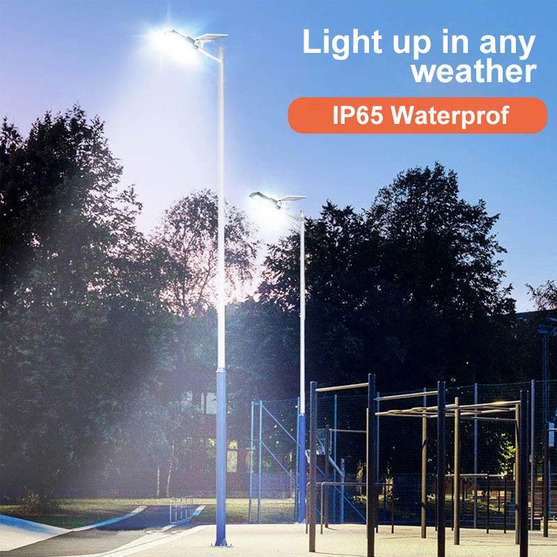 Frendorf | 200W Außen Solar LED Lampe mit Fernbedienung, Bewegungs- und Dämmerungssensor
