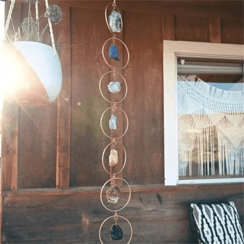 Frendorf | Pousbo Rohsteinkristall 7 Chakra Edelstein Wanddekoration