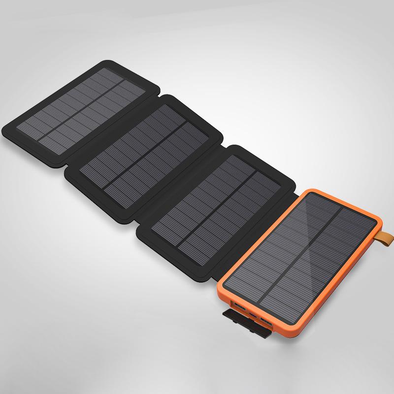 Frendorf | Energie aus Sonnenlicht gewinnen mit dem faltbaren Dual-USB 4-Panel Solar Power Bank & Ladegerät