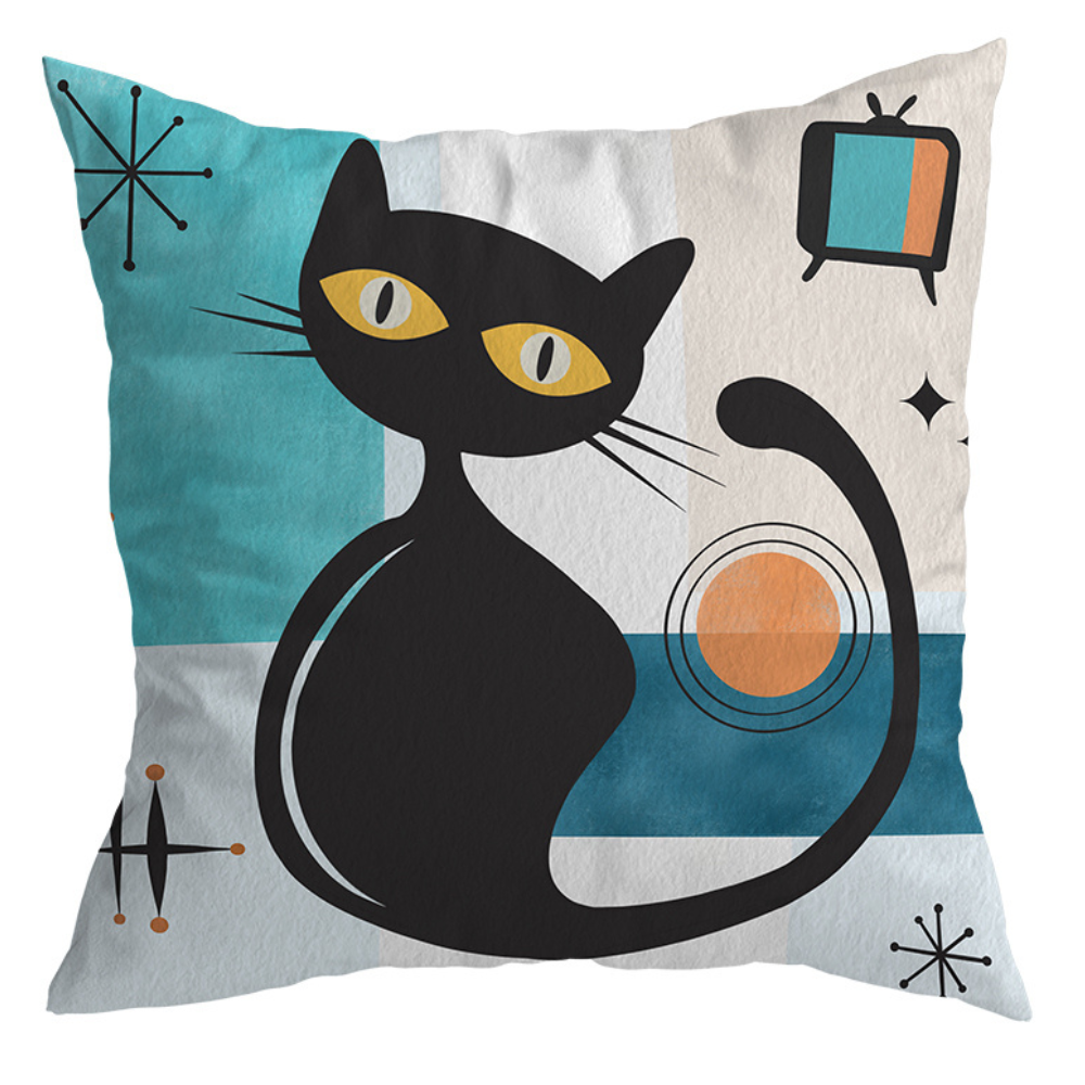 Frendorf | Atomic Retro Feline Kissenbezug