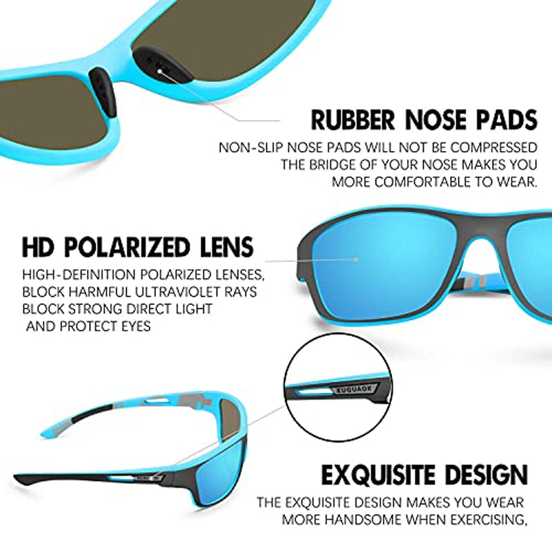 Frendorf | Outdoor-Sport-Sonnenbrille mit blendfreier polarisiertem Glas