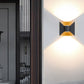 Moderne kreative Aluminium quadratische Doppelkopf Außenbalkon Wandleuchte lampe