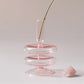 Frendorf | Rosivina Pink Glas Kerzenhalter & Vasen Set | Elegantes Design | Vielseitige Tischdekoration