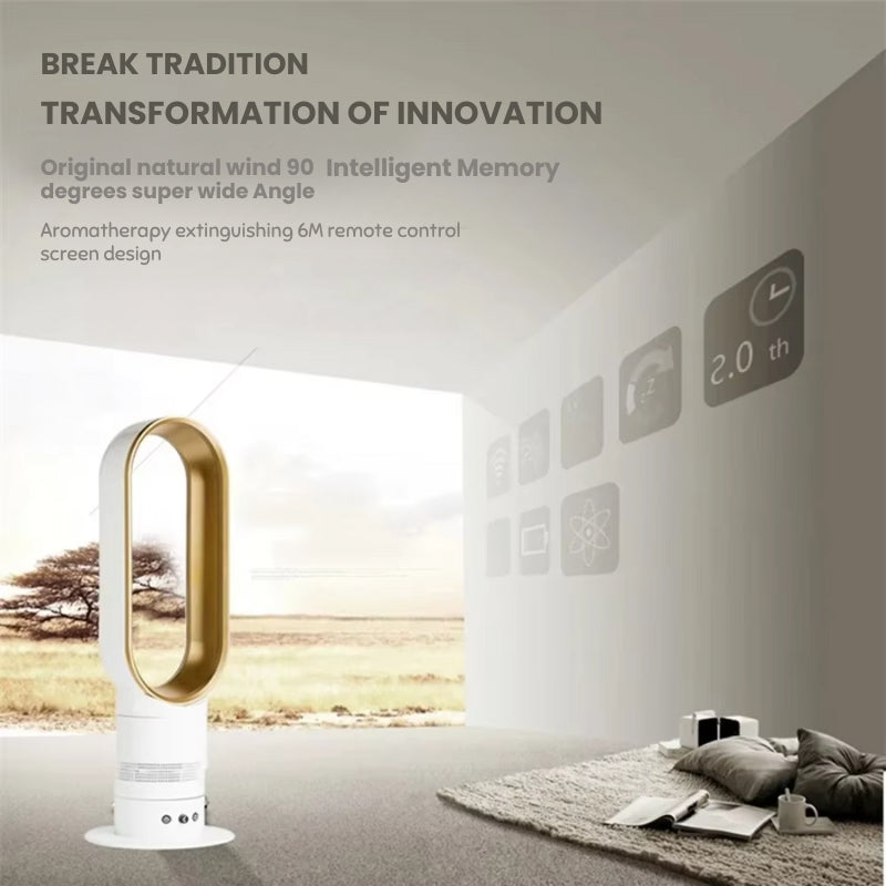 Frendorf | Blade-loser Turmventilator-Heizgerät | Energieeffiziente heiße und kalte Luftströmung