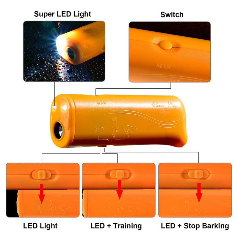 Frendorf | LED Ultraschall-Hundetrainer-Gerät