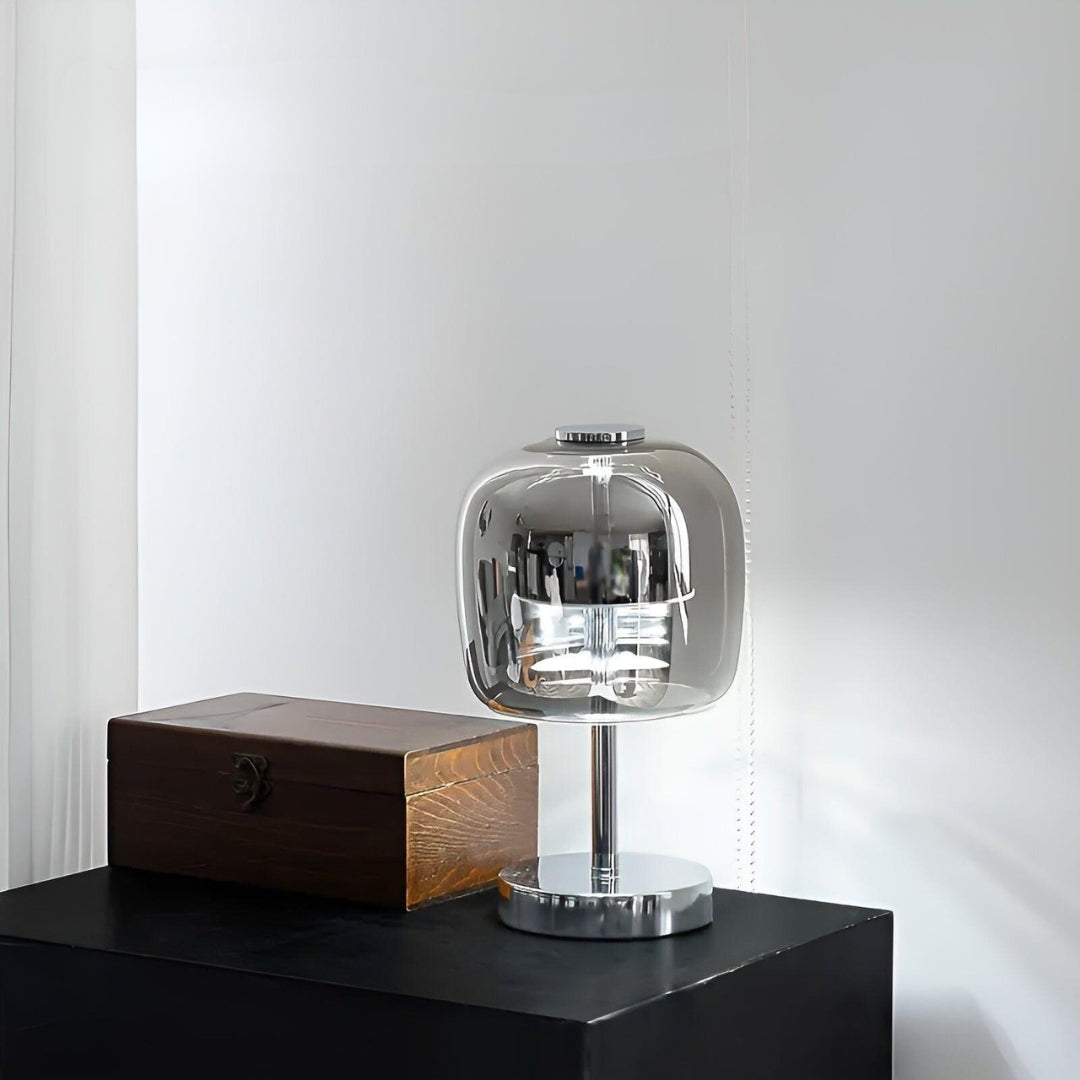 Frendorf | Tragbare - Elegante Tischlampe aus Spiegelglas