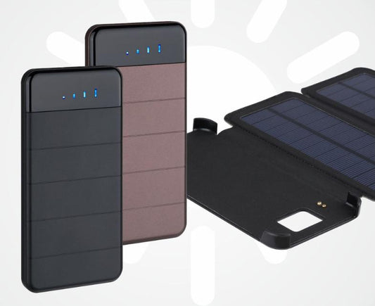 Frendorf | 10000mAh Tragbare & faltbare Solar-Powerbank mit 5V/2A-Ausgängen, kompatibel mit Smartphones, Tablets & mehr
