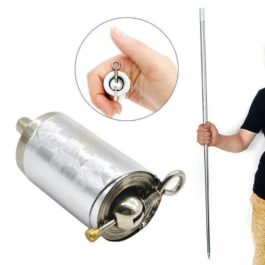 Frendorf | Tragbarer Metall Stab für Selbstverteidigung und Zauberkunst