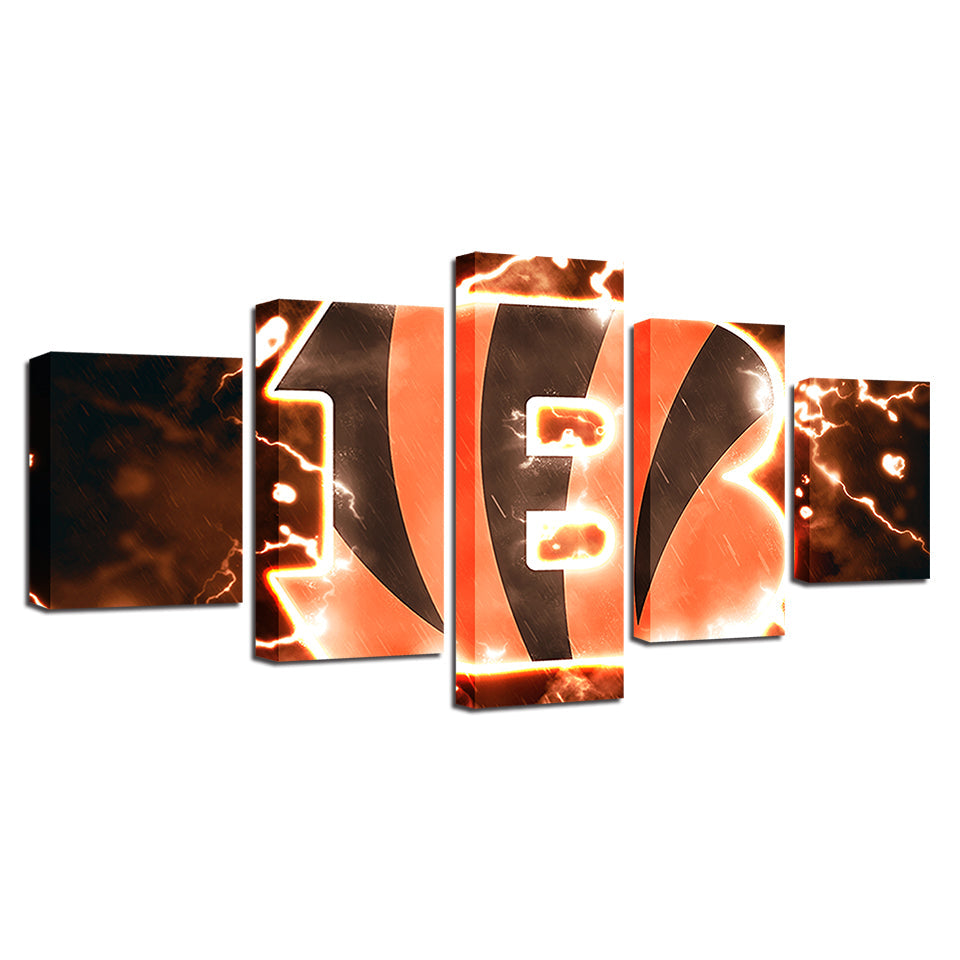Cincinnati Bengals 5 Teiliges-Canvas Wandkunst Gemälde