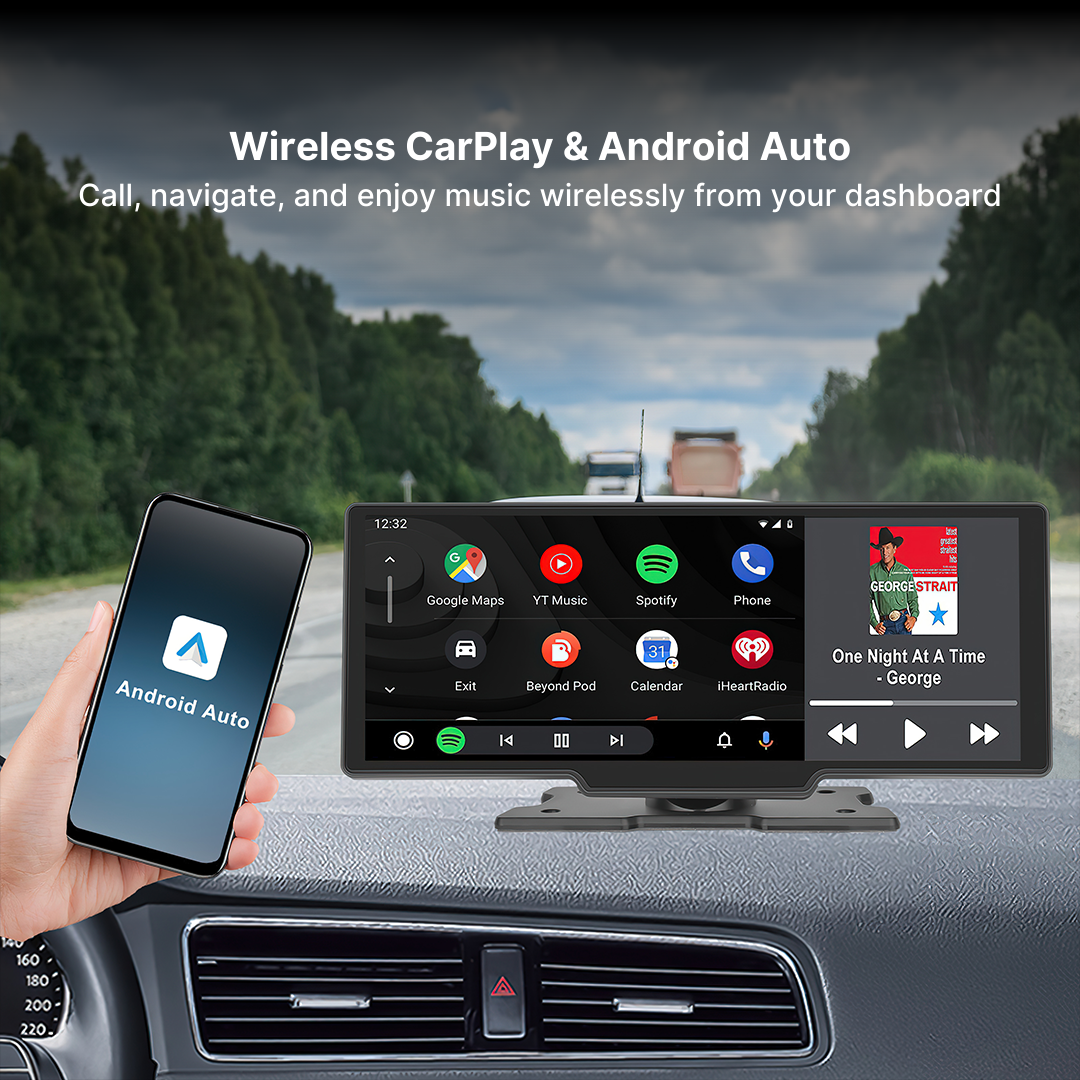 Frendorf | Drahtloses CarPlay & Android Auto Touchscreen - Das beste Autodisplay für Apple CarPlay und Android Auto