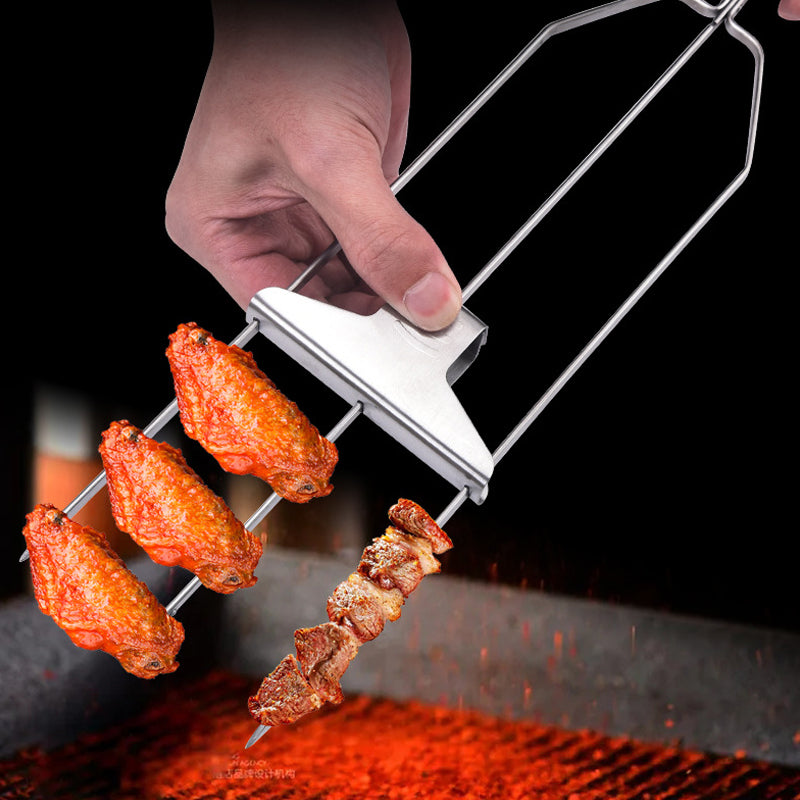 Frendorf | 3-Way Grill Skewers, Stainless Steel Skewers for BBQ