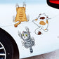 Frendorf | Niedliche Katzen Cartoon Aufkleber Auto Aufkleber