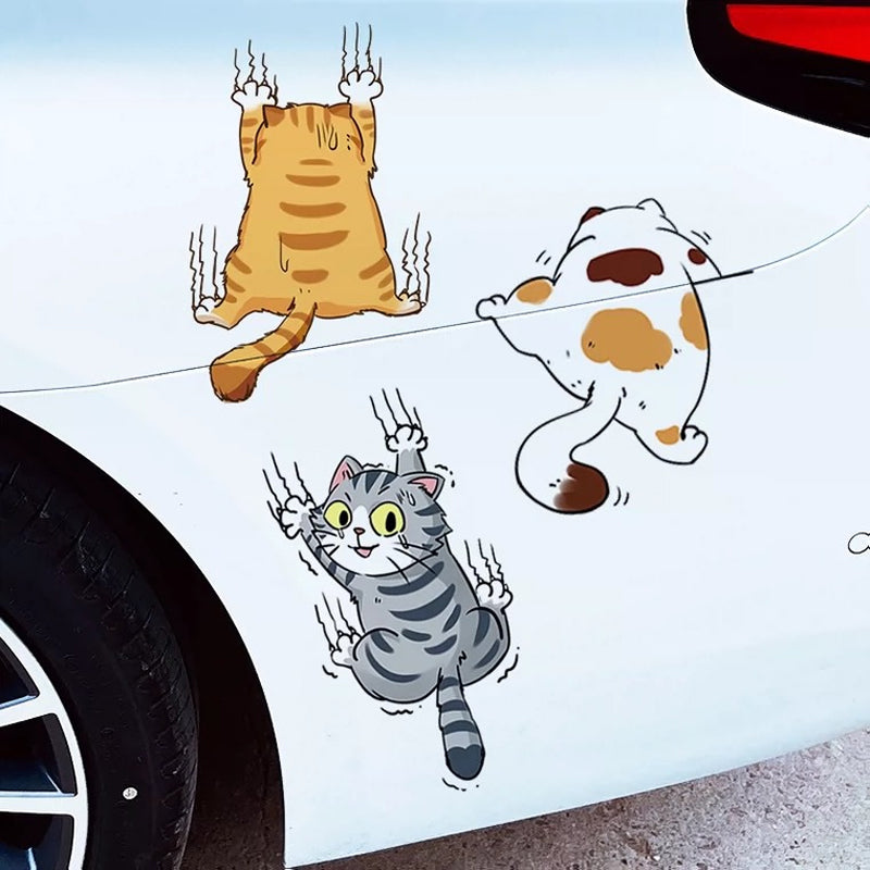 Frendorf | Niedliche Katzen Cartoon Aufkleber Auto Aufkleber