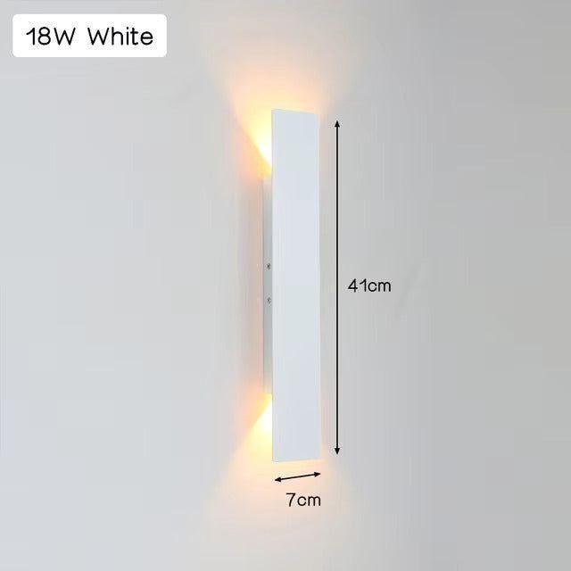 Licht - Moderne wetterfeste LED-Wandleuchte aus Aluminium für den Außenbereich