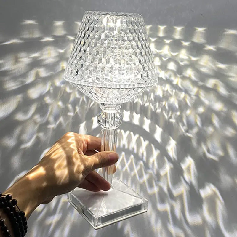 Kristalltischlampe