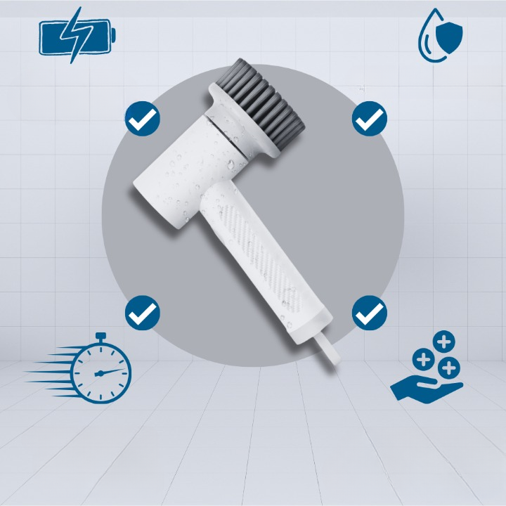 Frendorf | CleanForce – Elektrische Schrubzbürste Professionelle Küchen- und Herdreiniger