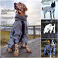 Frendorf | Hunderegenmantel mit Beinen - Wasserdichte Hundejacke für kleine und große Rassen | UK Gemütliche Winterbekleidung