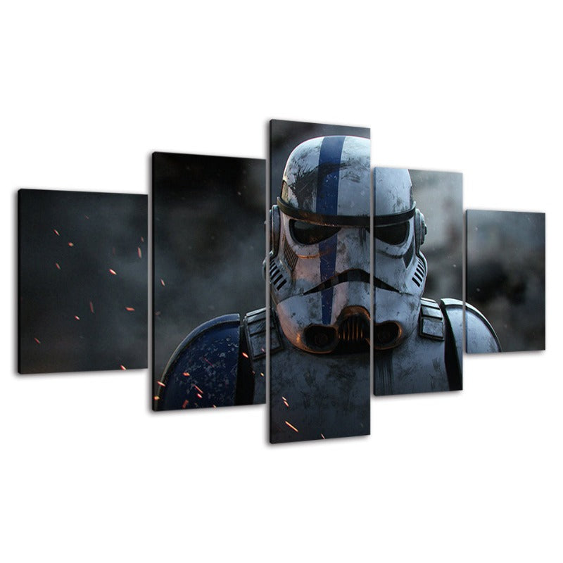 Stormtrooper Star Wars - 5 Teile Canvas Wandkunst - Hochauflösender Druck